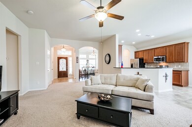 Family room open to kitchen and breakfast nook