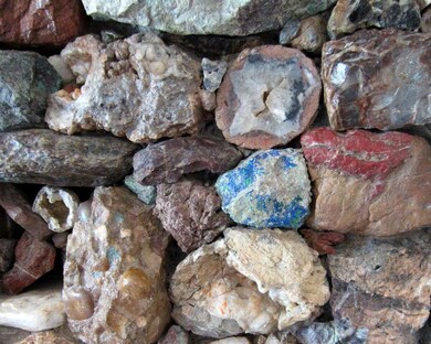 Close-Up of Fireplace Rock