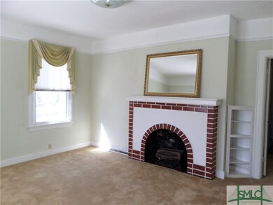 Living room with fireplace