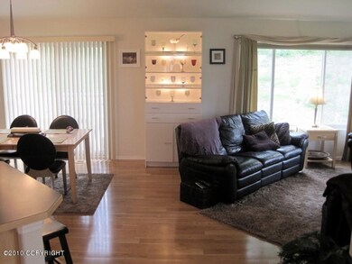 Living Room view of kitchen and dining