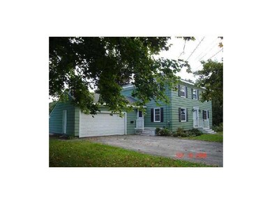 Exterior Front. Large lot in town...