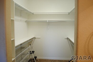 huge walk in closet in master