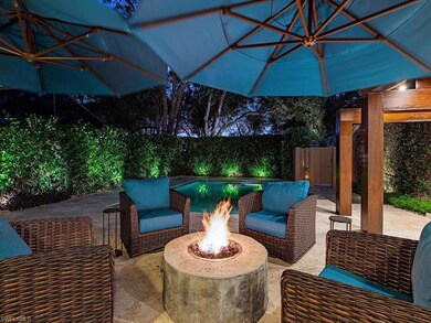 Pool patio w/ fire pit