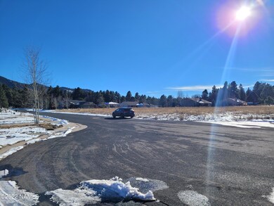 View down the block