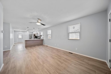 open concept and eat-in