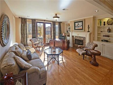 One of 2 fireplaces. This one is the focal point o