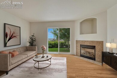 Virtually staged great room