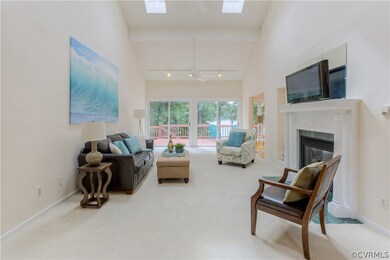 The family room and bedrooms have lush Martha Stew