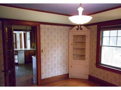 Dining Room Formal dining room with built in corne