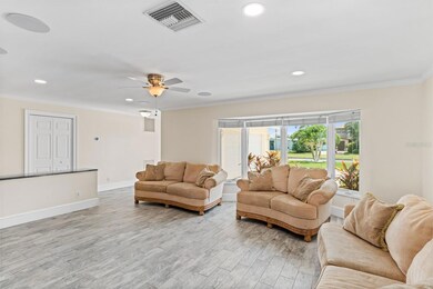 Open and bright front living room