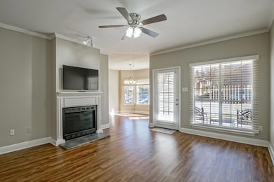 Living area with plenty of natural light, mounted