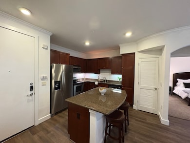 Spacious kitchen with island