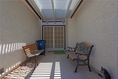 Double door screened entry.