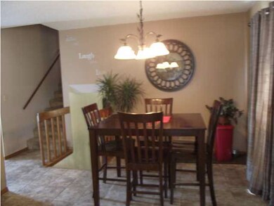 Dinning room with sliding glass doors that lead ou