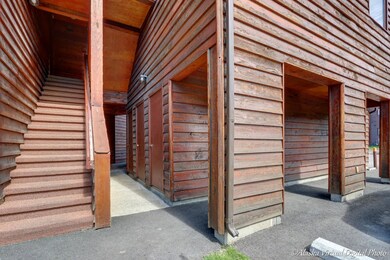 Covered Stairs to entrance door