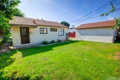 The back yard is large and you can sit out and enj
