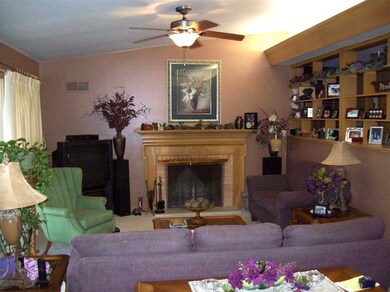 Living room fireplace. Indirect lighting.
