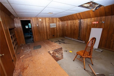 Partially finished attic