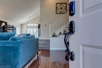 You will notice the beautiful wood flooring as you