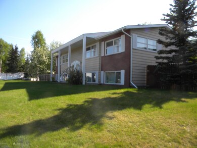 fenced yard