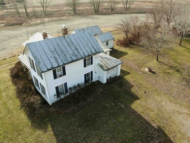 Aerial view of rear of home.