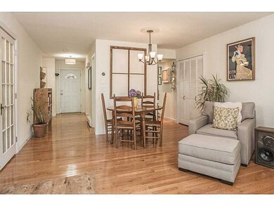 Dining Area. gleaming oak floors