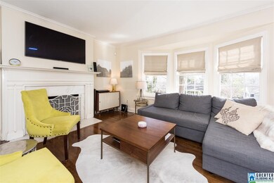 with marble surround fireplace!