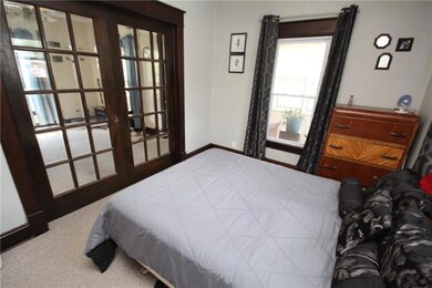 Master Bedroom with French Doors access to Living 