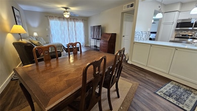 Open combination dining/living room and renovated