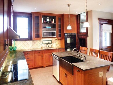 Gourmet kitchen with granite counters, soapstone i