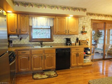 Kitchen is open to the dining room.