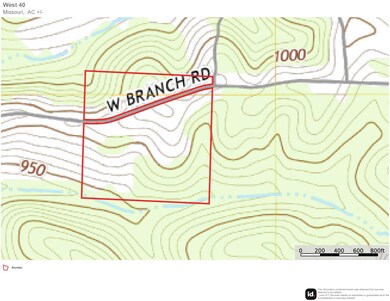 west 40 topo