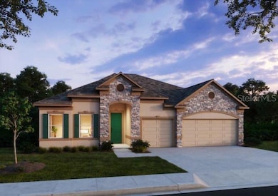 Artist Rendering at Dusk- Model home - actual features may vary.