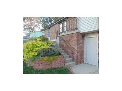 pretty flowers and door into garage