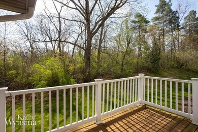 Private wooded backyard