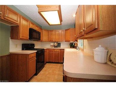 Clean and bright kitchen with lot of counter space