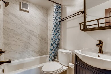 Bathroom completely updated.
