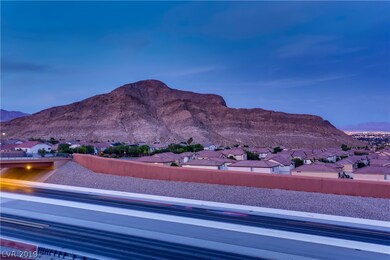 View of Lone Mountain from roof top deck