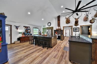 Large open concept kitchen/living room