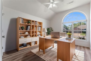 3rd bedroom staged as an office.
