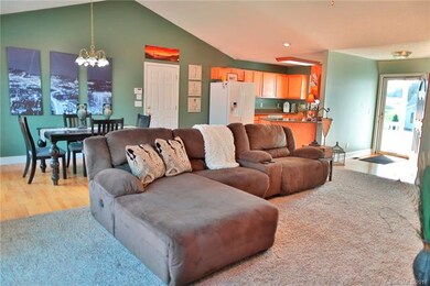 View of the front wood flooring in entry foyer, di