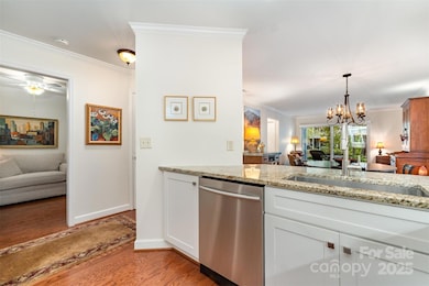 GLEAMING KITCHEN ISLAND IS GREAT FOR ENTERTAINING