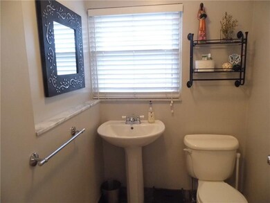 Upgraded first floor powder room too!
