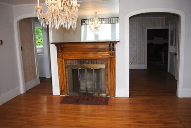 a grand living room. beautiful wood...