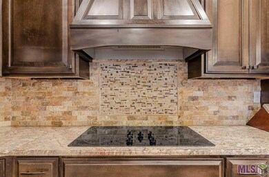 Updated granite counters, backsplash and custom ve
