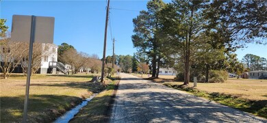 View of road looking east