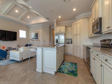 Open kitchen island