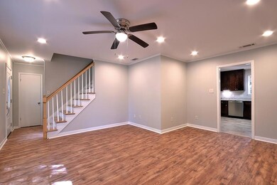 View of Living Room with the Foyer on the left and