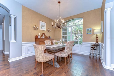 Step into the epitome of elegance with this charming dining room, where vintage charm meets modern sophistication