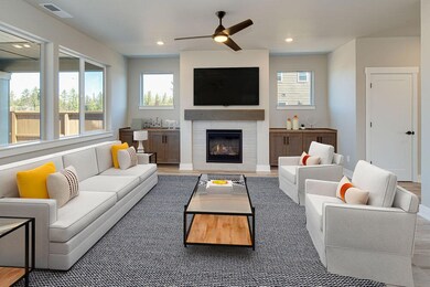 Virtually staged Benjamin Great Room